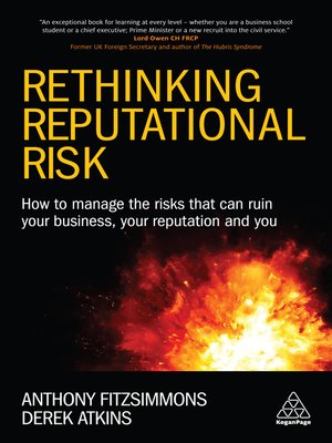 cover image of Rethinking Reputational Risk